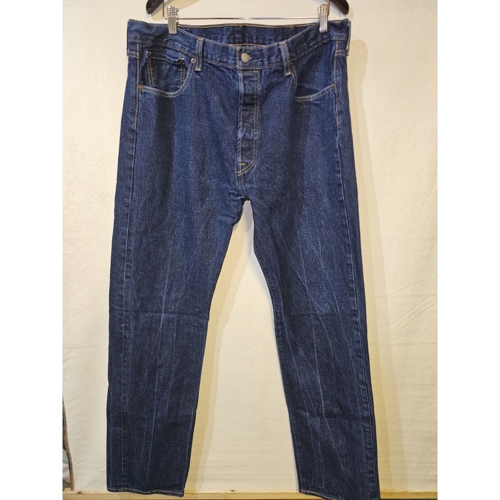 Levi's Men's 501 40w x 38L  Fit Jeans - Dark Stonewash
